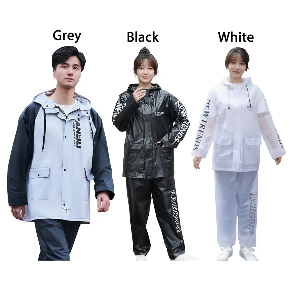 Rainstorm Prevention Raincoat Rainpants Suit Thickening Full Body Rainproof Split Raincoat Riding Electric Bike Waterproof