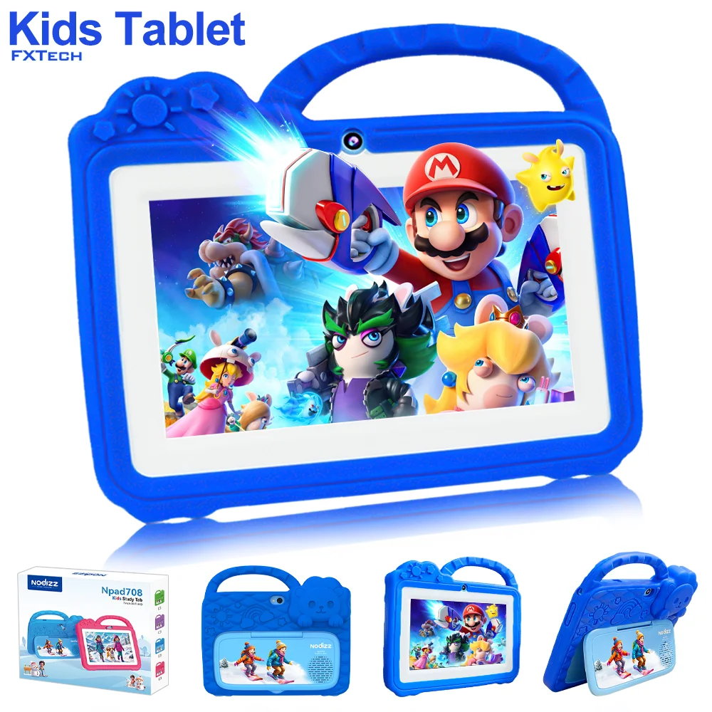 

Kids Tablet Npad708 Android 14 HD Screen 4GB RAM 128GB ROM Dual Camera 3200mAh Bluetooth GPS 5G WIFI Game Educational Tablet PC