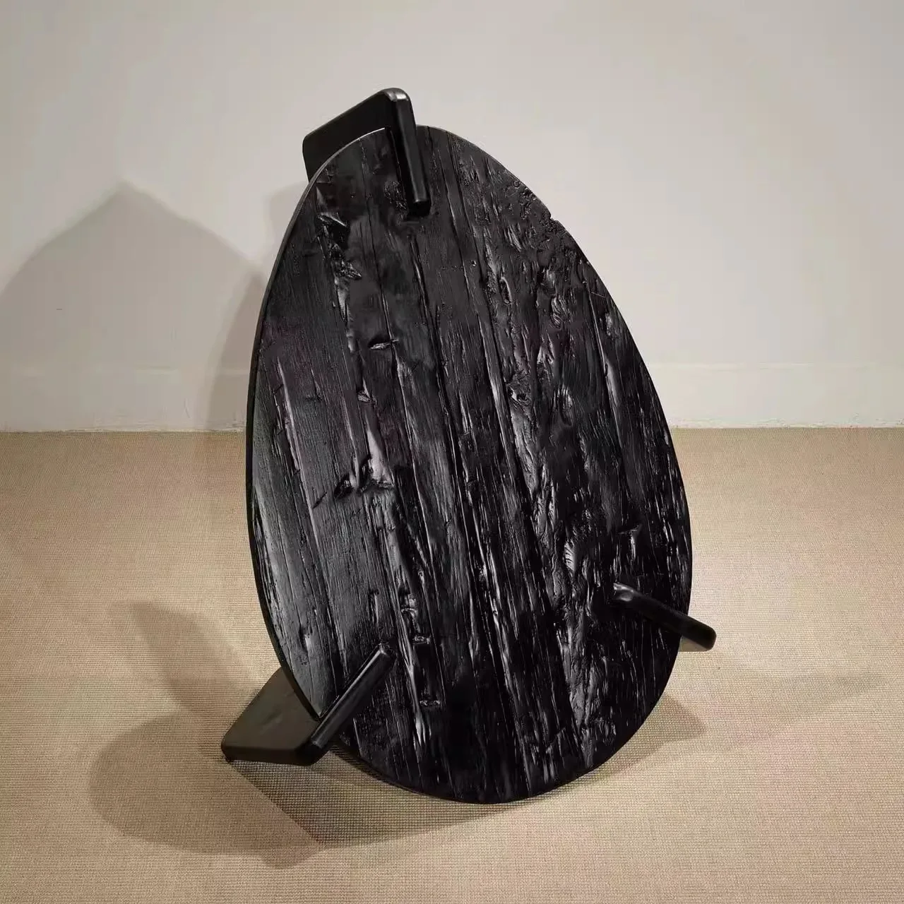 Goose egg table, wabi-sabi wind ancient wood coffee table, furniture supplies, furniture accessories
