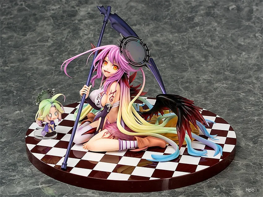 17CM No Game No Life Zero Jibril Great War Ver 1/7 Girl Anime Figure PVC Action Figure Statue Collection Desktop Model Toy Doll