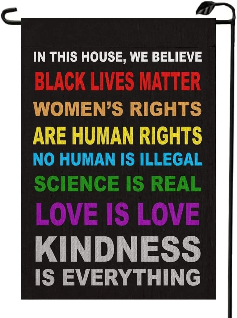 Love is Love Pride Garden Flag 12 x 18 Inch Vertical Double Sided Pride Month Slogan for Black Women Kindness Yard Outdoor D uui