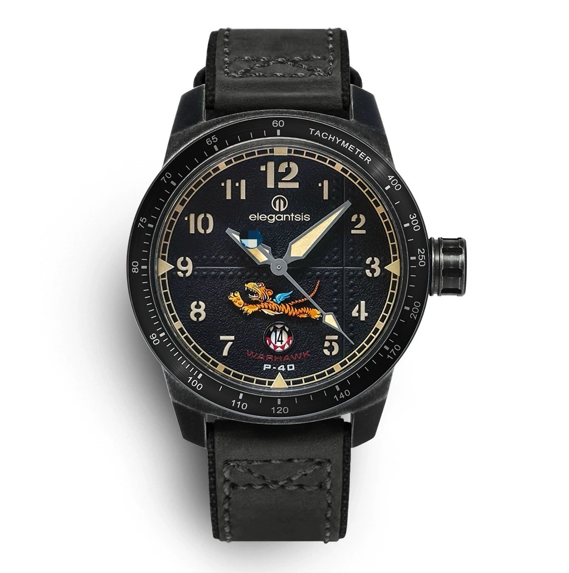 Relógio mecânico masculino de vidro safira à prova d'água 100m Flying Tigers edição comemorativa relógio piloto, relógio de mergulho