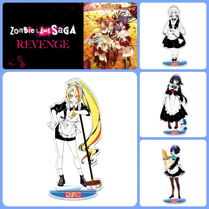 15cm Anime ZOMBIE LAND SAGA Acrylic Sakura Saki Ai Junko Lily Tae Standing Model Desktop Decoration Fans Toys Gifts