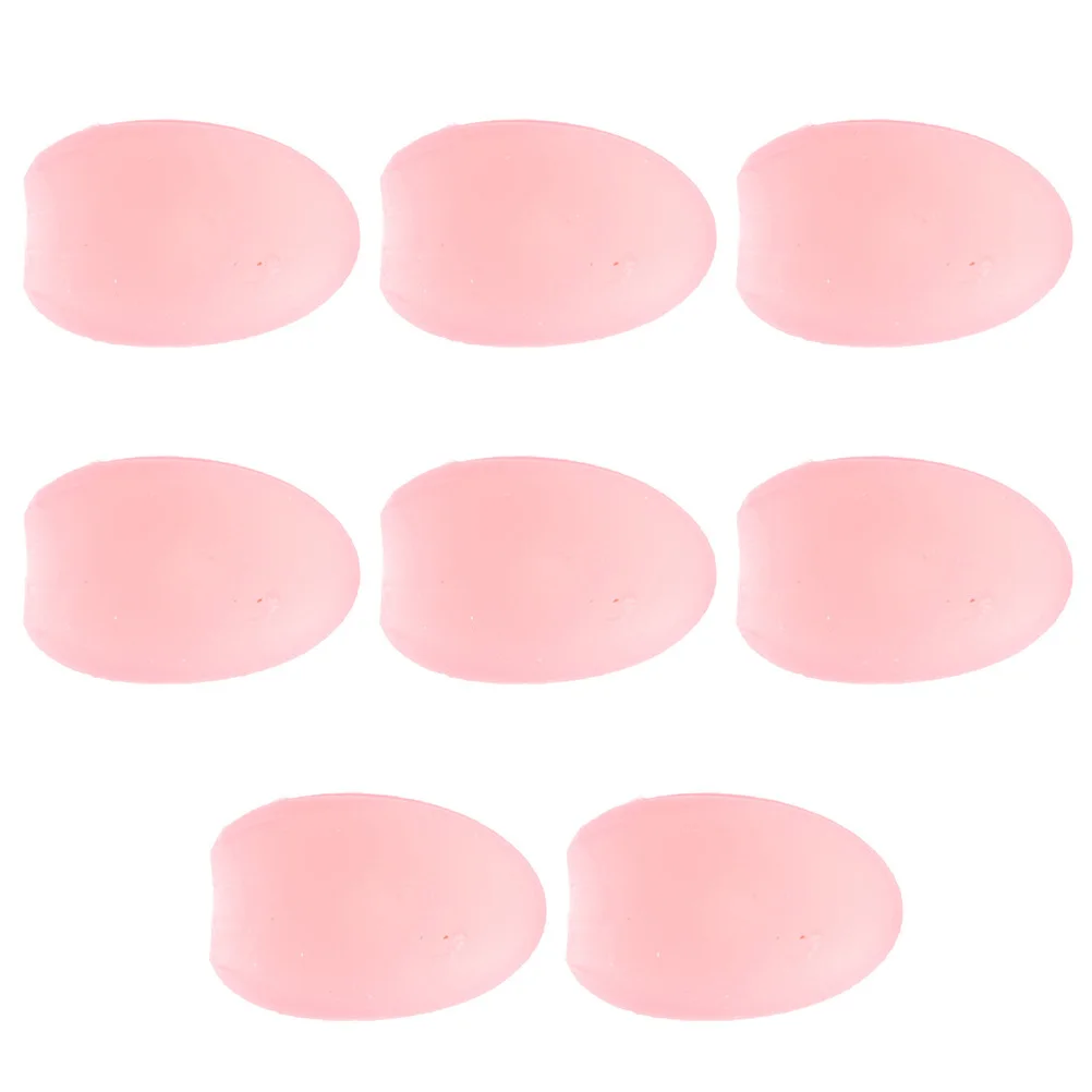 8Pcs Lip Brush Covers Silicone Anti-Loss Makeup Brush Protectors Waterproof Dust-Proof Drying Stand for Lip Mask Brushes