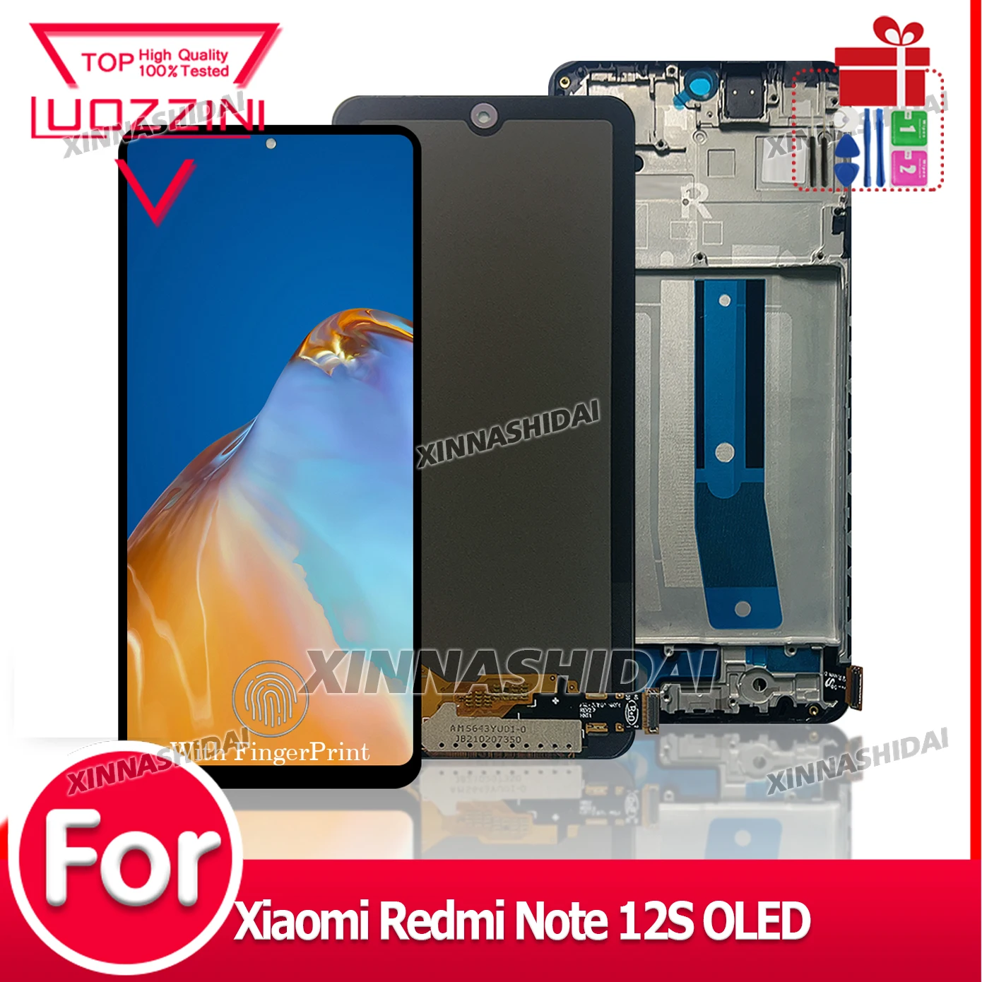 高品質スクリーン-xiaomi-redmi-note-12s-液晶ディスプレイタッチスクリーンデジタイザアセンブリ-oled-2303cra44a-交換部品