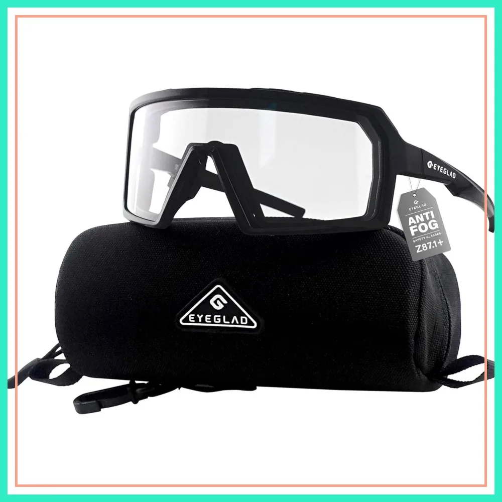 

Photochromic Safety Glasses UV400 Anti Fog Impact Resistant Men Women Motorcycle Riding Sports