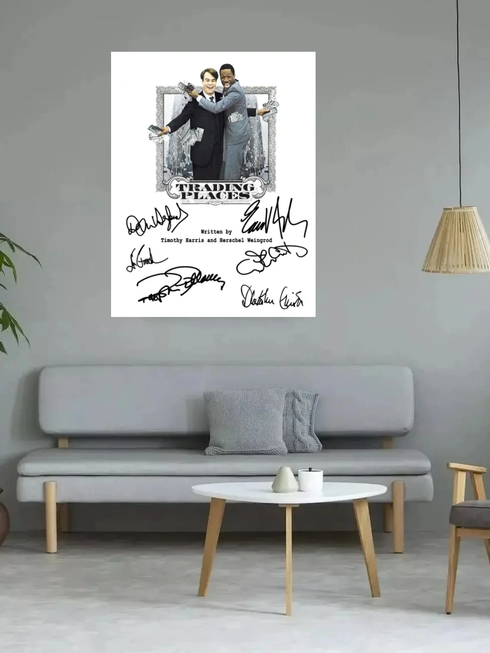 Trading Places Movie Autographed Signed, Print Art Canvas Poster, For Living Room Decoration, Home Wall Decor Picture