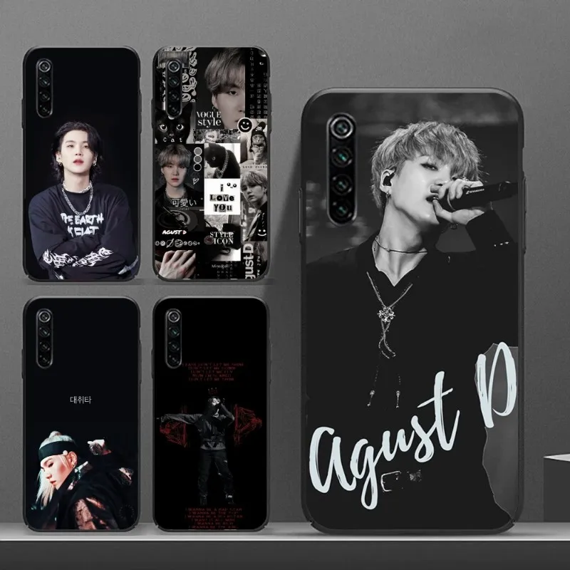 Agust D Tour Suga Rapper Phone Case for Realme GT 2 9i 8i 7i Pro X50 X2 C35 C21 C20 C11 C3 Black Soft Phone Cover