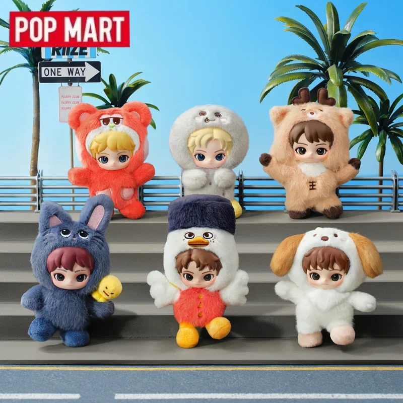 POP MART Fluffy Club Riize Series Blind Box Original Toys Guess Bag Mystery Box Doll Anime Figure Ornament