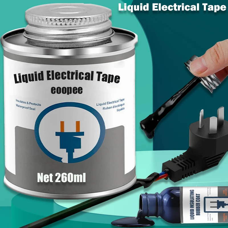 300ML Liquid Insulation Electrical Tape Rubber Electrical Wire Cable Coat Fix Line Glue Waterproof Liquid Electrical Tape