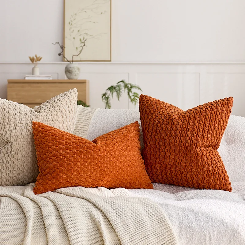 30x50/40x40/45x45/50x50cm Corduroy Solid-Color Pillowcase Cojines Throw Pillow Cover Headboard Cushion Covers Home Decor Items