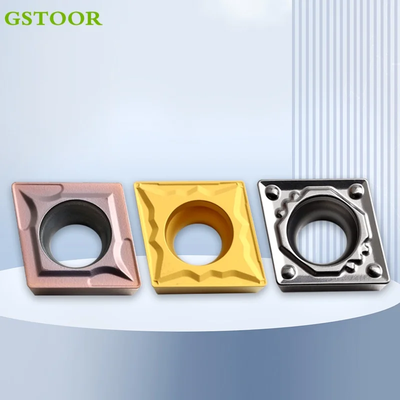 CCMT09T304 CCMT09T308 CCMT09T302 TM FG HMP HM HR LC MT HQ herramientas de torneado de aleación dura interna CNC cortador de torno insertos de carburo