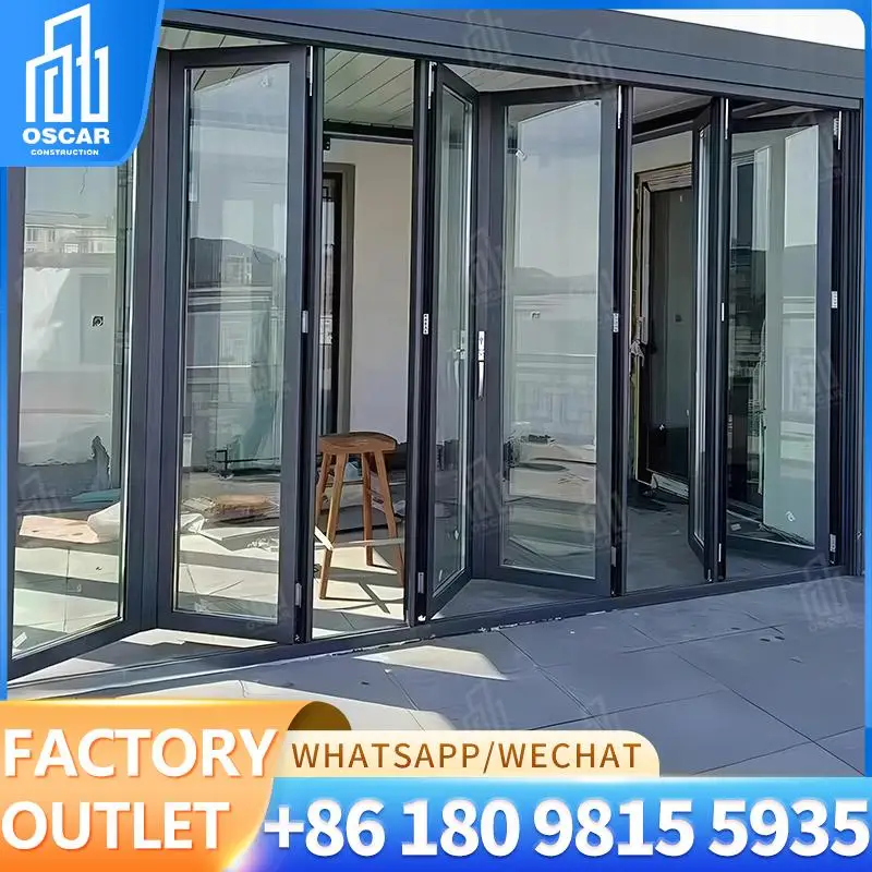 

Customizable Multi function Accordion Bifold Door Ideal for Office Spaces Made in China Factory Direct Sale