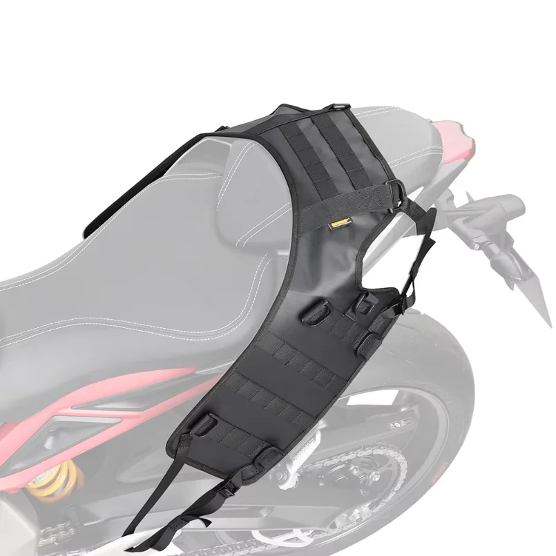1x Motorcycle Fuel Tank Bag Base Vest Portable Motorbike Tank Bags Mounting Kit for Universal Off-road Motorcycle Fuel Tank Pack