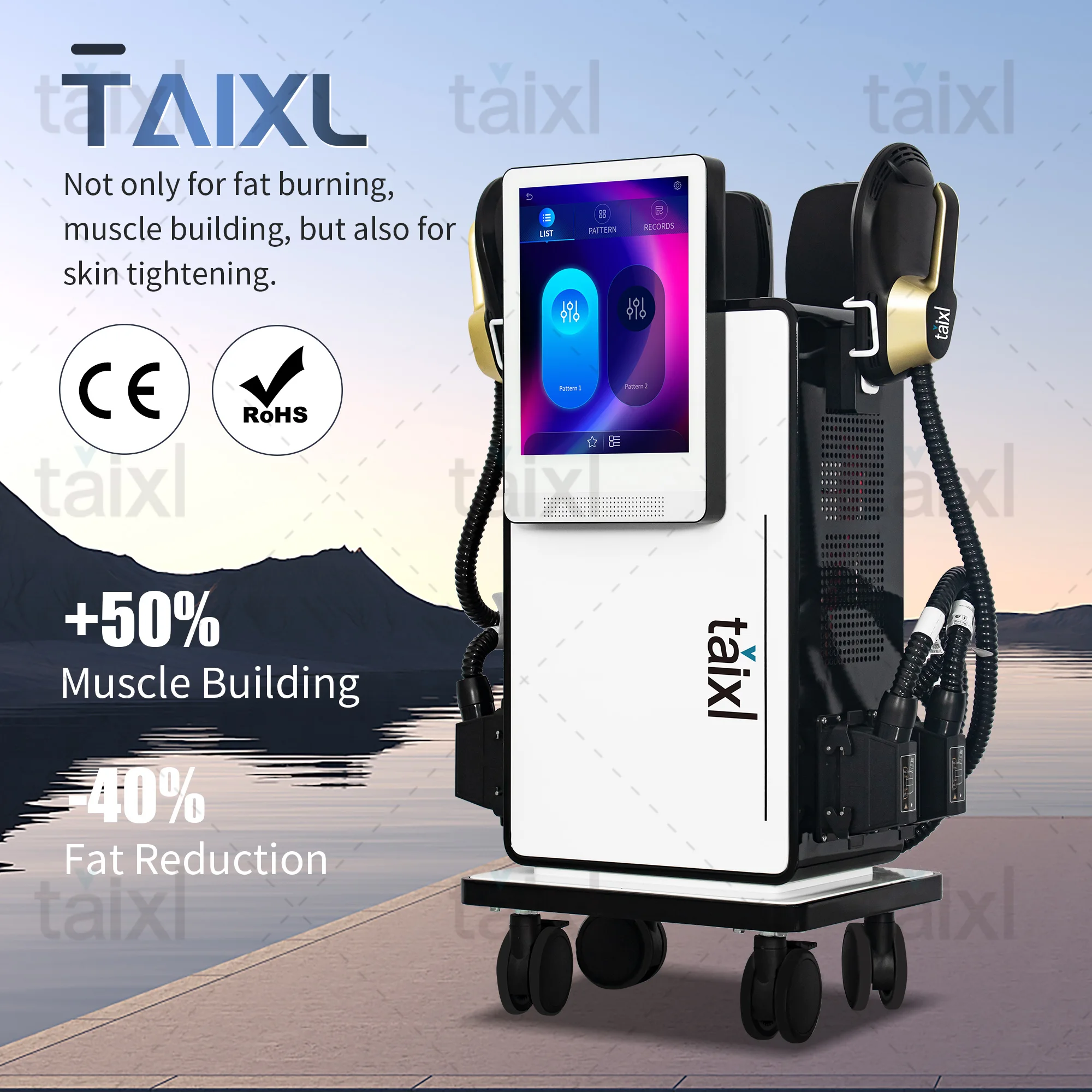 TAIXL Emagrecimento NEO RF Máquina de Tratamento de Modelagem Corporal 15 Tesla 6500W Nova Corpo Emagrecimento Equipamento de Estimulação Muscular