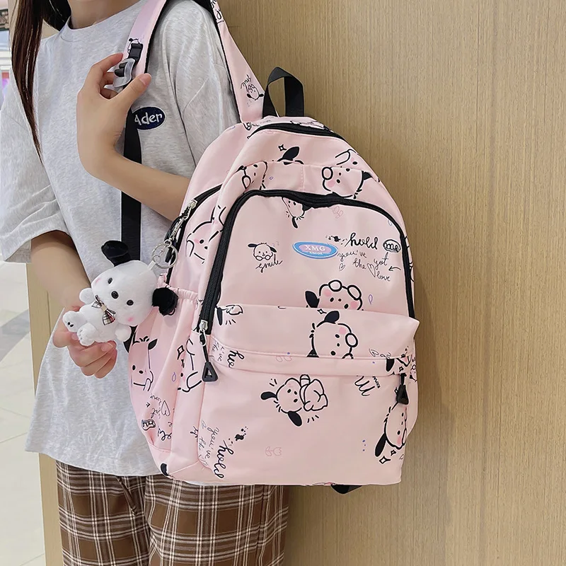 Sanrio New Pacha Dog Student Schoolbag Large Capacity Waterproof Cartoon Lightweight Double-Shoulder Backpack