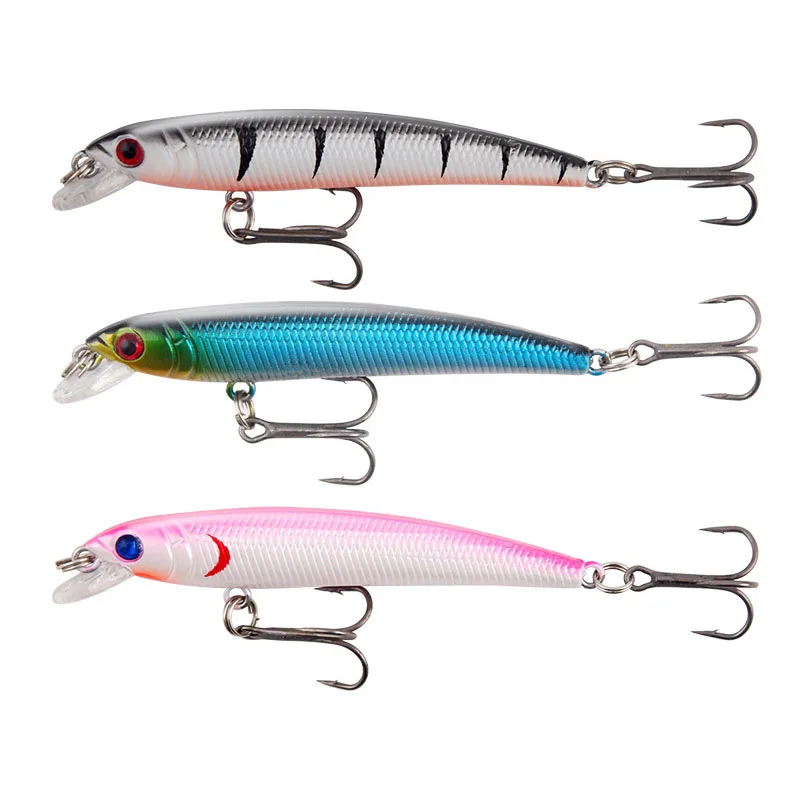 1Pc Minnow Fishing Lure Sinking Sound Laser Reflective Fishing Bait 7.8cm 4.8g Simulanted Bait Wobbler Crankbait Fishing Tackle