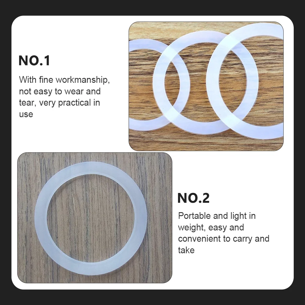 6 قطعة صانع القهوة حلقة الختم سيليكون عالية مقاومة للحرارة إبريق قهوة طوقا استبدال الملحقات لوازم المطبخ #1