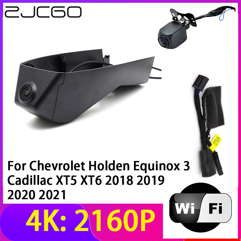 

Видеорегистратор ZJCGO 4K 2160P, 2 объектива, Wi-Fi, ночное видение, для Chevrolet Holden Equinox 3 Cadillac XT5 XT6 2018 ~ 2021