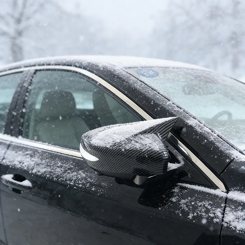 

Car Styling For Nissan Altima 2013-2017 Rearview Mirror Cover Caps Trim With Horn Decorative Auto Parts Accessories