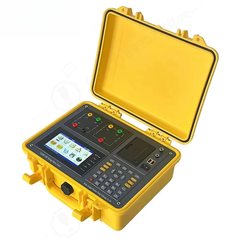 3‑Phase Transformer Turns Ratio Tester, 0.2 Grade High Precision, IP67 Protection, Portable TTR Meter for Power Transformer