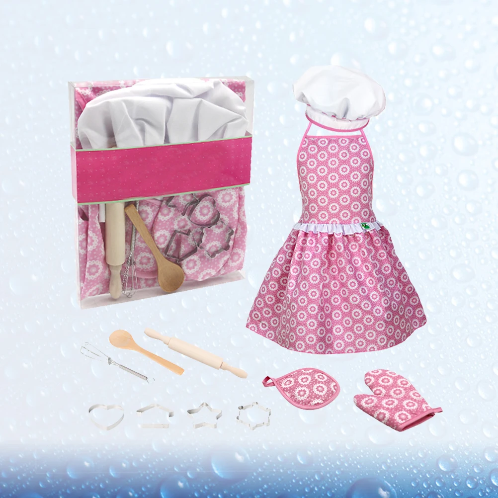 

11 Pcs Kitchen Supplies Set Kitchenware Toy Clothing Chef Cosplay Costume Child