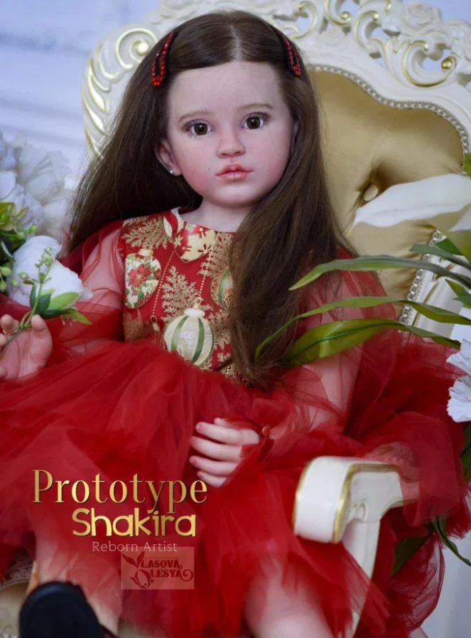 42inch shakirah Reborn Doll Painted Vinyl Toddler Doll Kit by Ping Lau