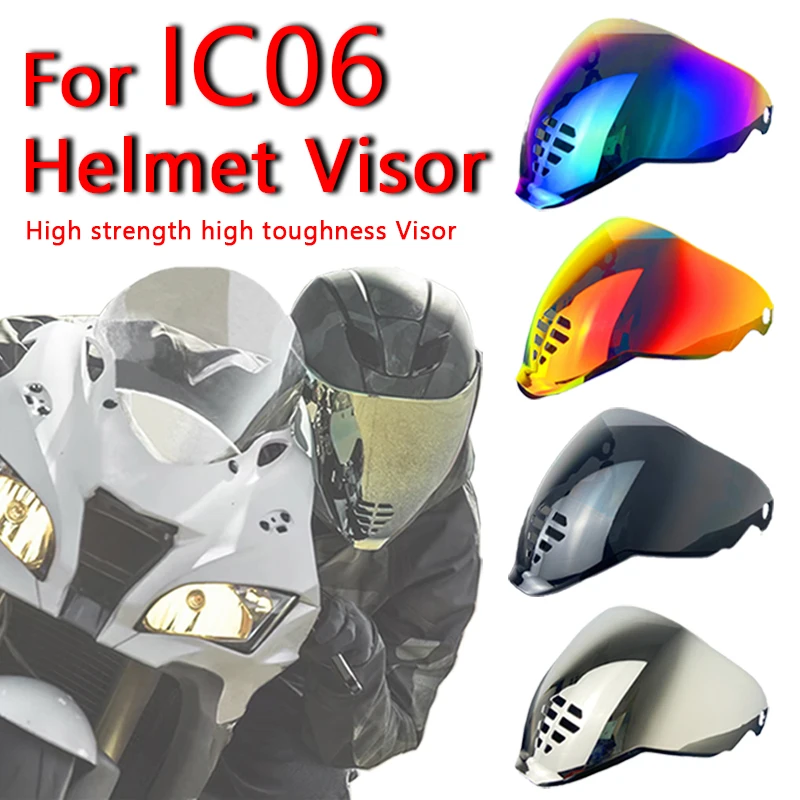 Motorhelm Schild Voor ICON AIRFLITE IC06 Airflite Helm Vizier Anti-Uv Stofdicht Windscherm Lens Helm Accessorie