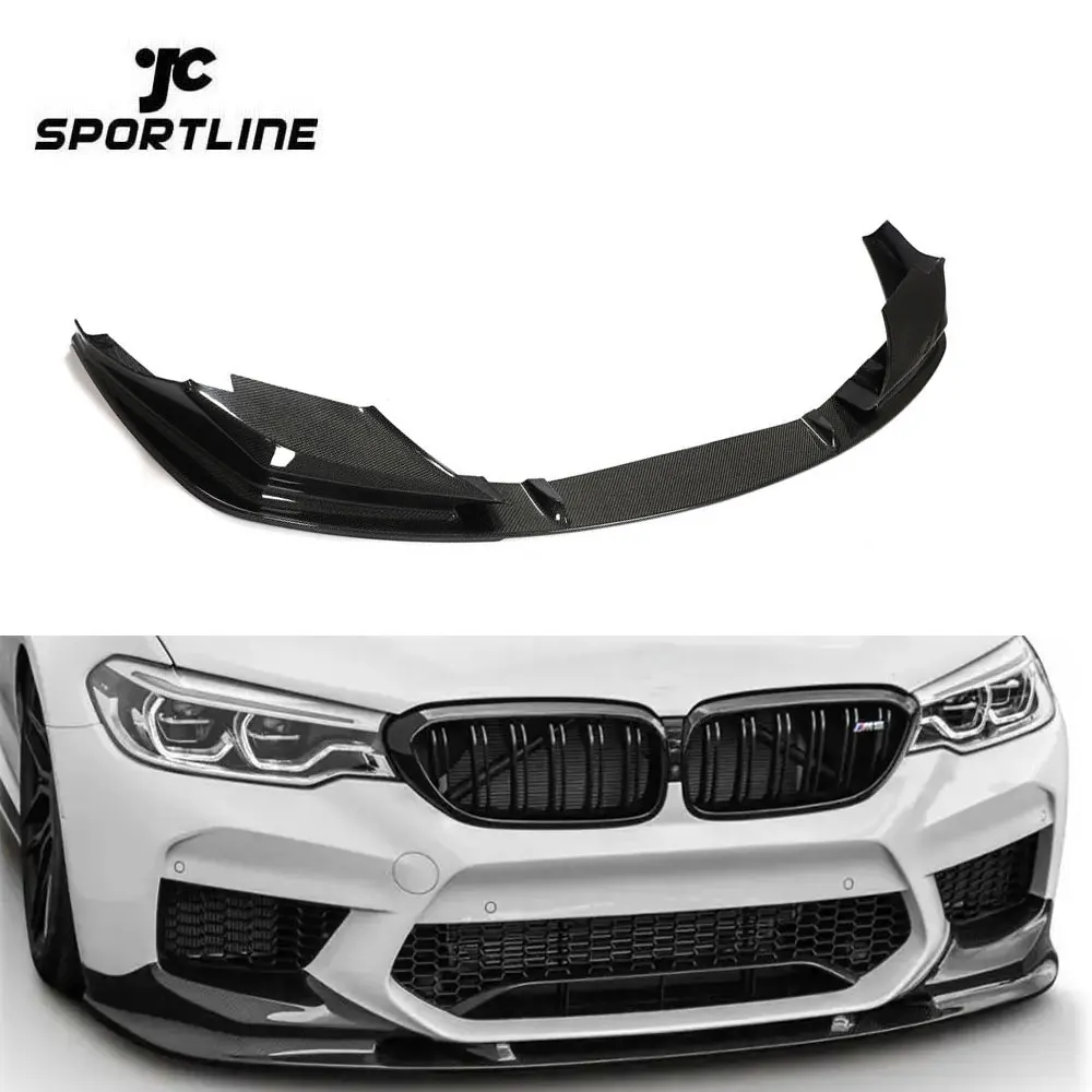 

5 Series Carbon Fiber Front Bumper Lip Chin Spoiler Splitter For BMW F90 M5 Sedan 4-Door 2021-2022