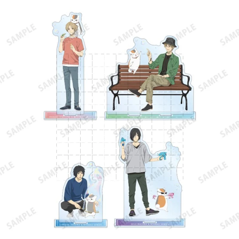 Game Natsume Takashi Nyanko-sensei Tanuma Kaname Matoba Seiji Acrylic Stand Doll Anime Figure Model Plate Cosplay Toy for Gift