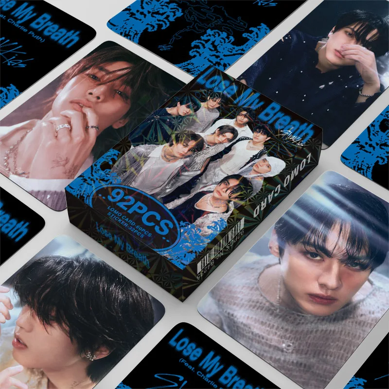 92PCS Kpop Boy Stickers Photocard MAGIC SCHOOL New Album Lose My Breath Lomo Cards Photo Print Card Set Fans Collection Postcard