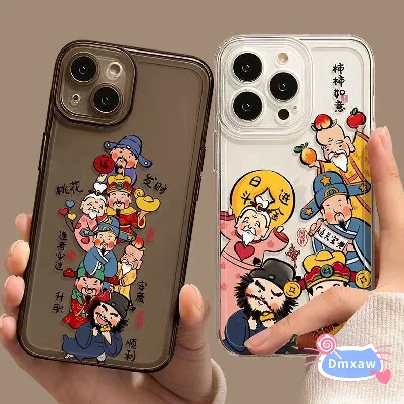 For Huawei Nova Y70 Plus Y60 Y9 2019 Mate 60 Pro Plus 50 40 30 Pro 50E Phone Case New Year Get Rich Good Luck Soft Cover