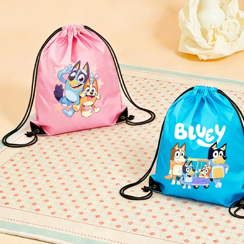 

Blueye Bingo Kids Candy Toy Storage Drawstring Bag Cute Anime Cartoons Boy Girl Portable Pocket Party Games Gift Hand Bag Pouche