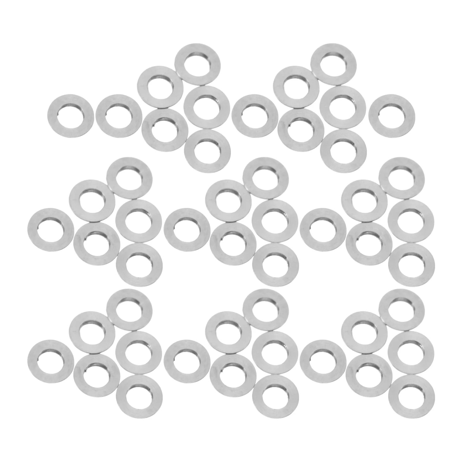 

50 Pcs Glasses Accessories Spacers Durable Convex Gaskets Eyeglasses Frame Parts Replacement Mini Washers Repairing Supplies