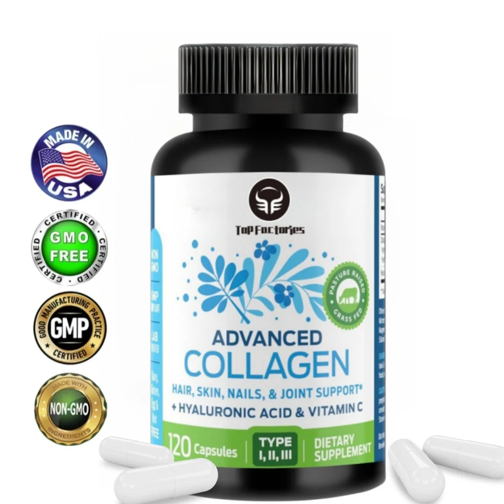 Top Factories Collagen Supplement Rich In Vitamin C And Biotin - Supports Nails And Hair, Smooth Skin, Joint And Bone