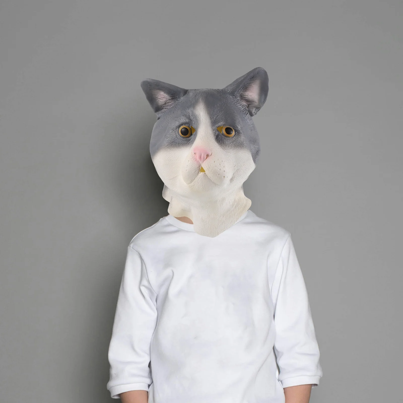 Halloween Kat Hoofd Masker Volwassen Volledige Realistische Latex Dierenmasker Eng Grappig Cosplay Kostuum Feestaccessoires Kat Kostuum