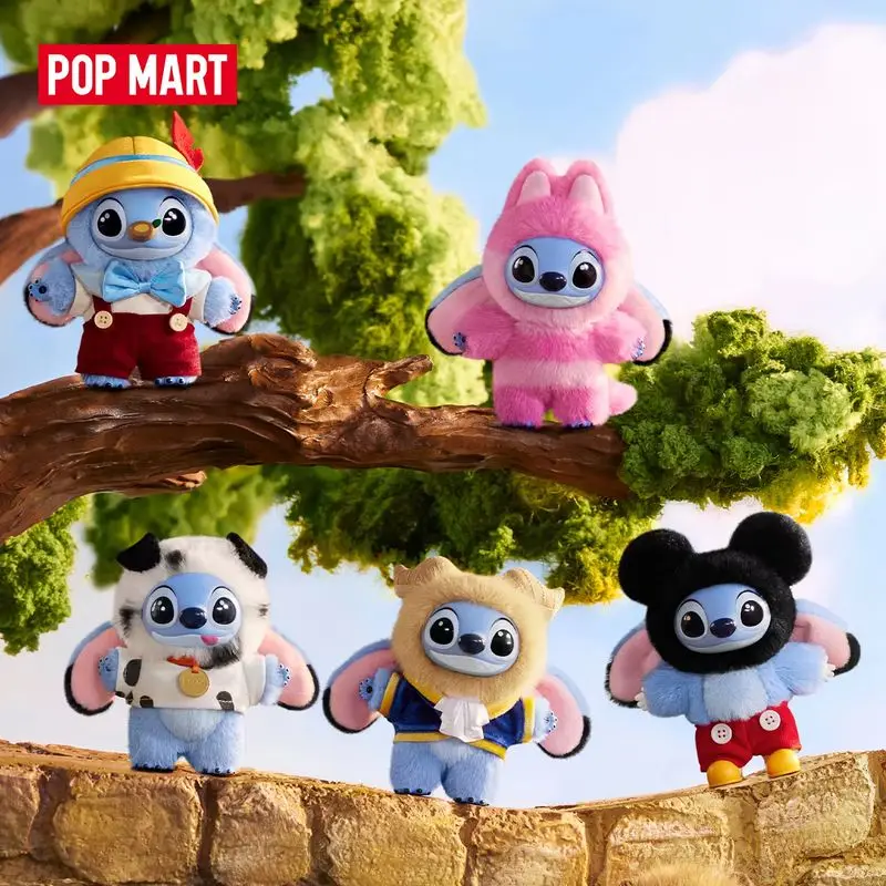 

New Pop Mart Stitch Adventure Series Vinyl Plush Pendant 1pc/9pcs Pop Mart Blind Box Action Figure Cute Toy