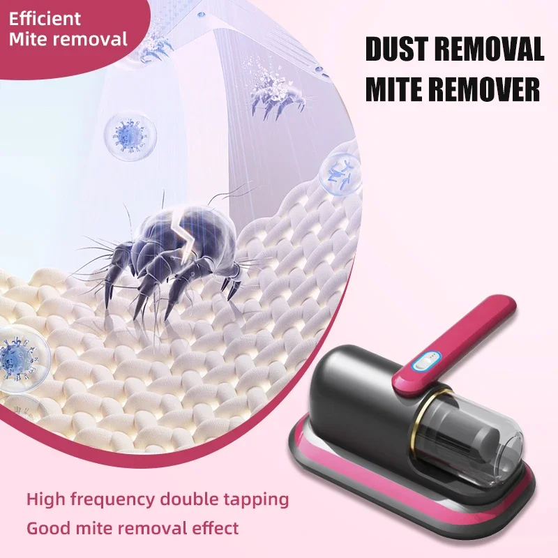 Creative Style Portable Home Bedding Sofa Carpet Plush Toy Efficient And Powerful Vacuum Cleaner Mite Remover Wireless Charging