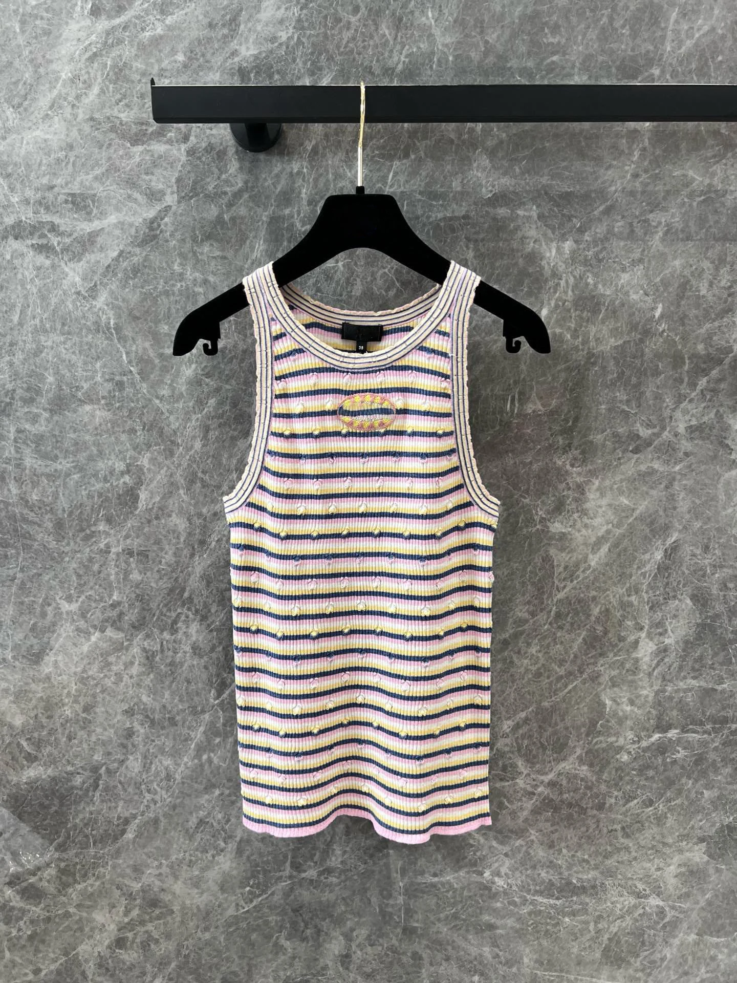 

2025 New Arrival High Strecth Fashion Women Knitted Regular Striped Casual Middle Age Cotton Shirt