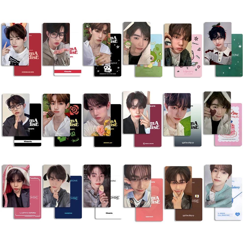 

6 шт./компл. KPOP ZEROBASEONE ZHANGHAO фотокарточки ZB1 Zhang Hao двусторонние ломо-карты HANINI альбом бумажные открытки коллекция фанатов