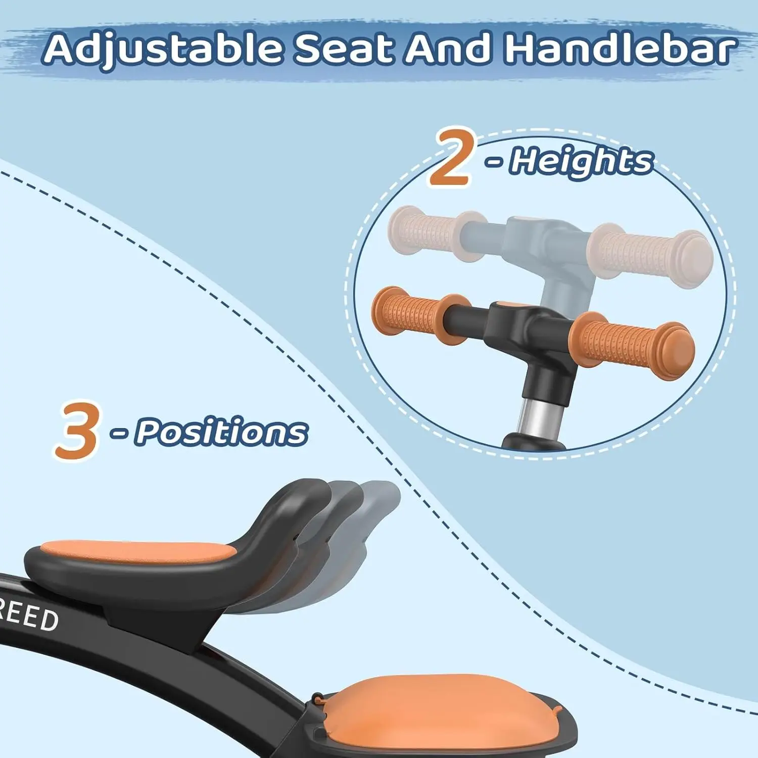 Kolorowe oświetlenie trójkołowy dla małych dzieci dla chłopców w wieku 2-5 lat, regulowany fotel i kierownica Trike, wyjmowany kosz, pomysł na prezent urodzinowy