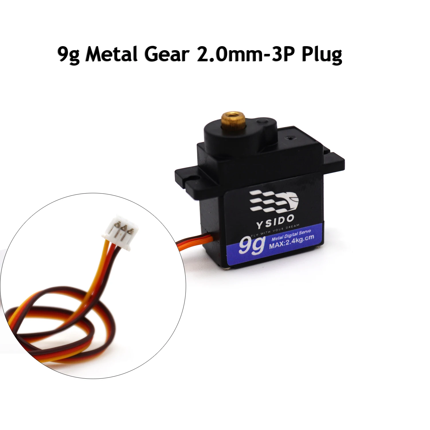 YSIDO 2g 3.7g 4.3g 9g Micro Servo JST 2.0mm 1.25mm Dupont Plug for RC Mini Fixed Wing Aircraft Plane Drone Helicopter Mini Car
