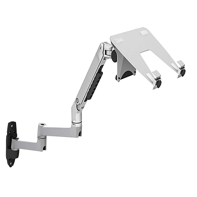 V63WT / XSJ8013WT Wall Mount Laptop Holder Ultra Long Arm Mechanical Spring Full Motion 2 in 1 Laptop Monitor Holder Lapdesk