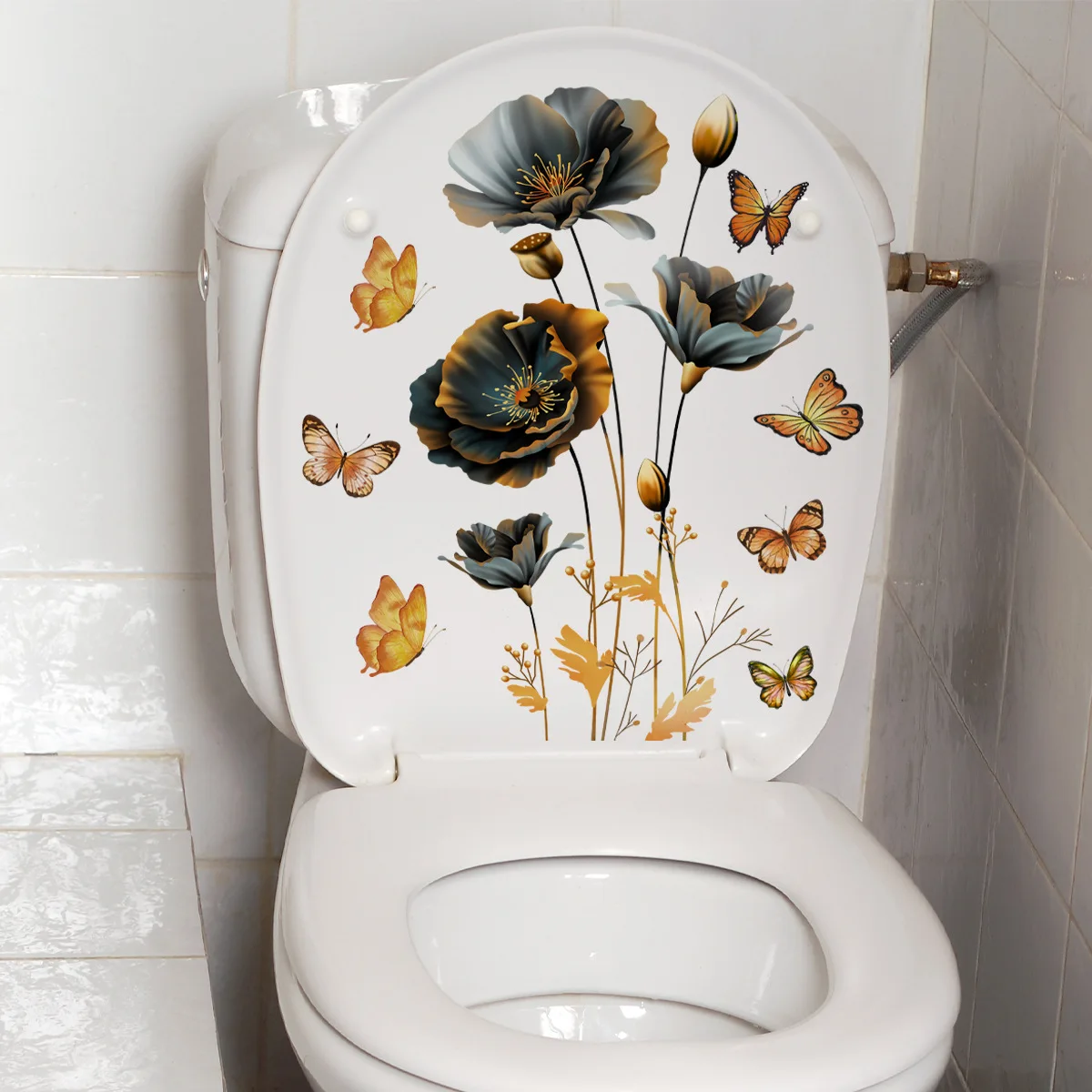 

Green Plant Creative Home Decoration Sticker Self-adhesive Toilet Sticker