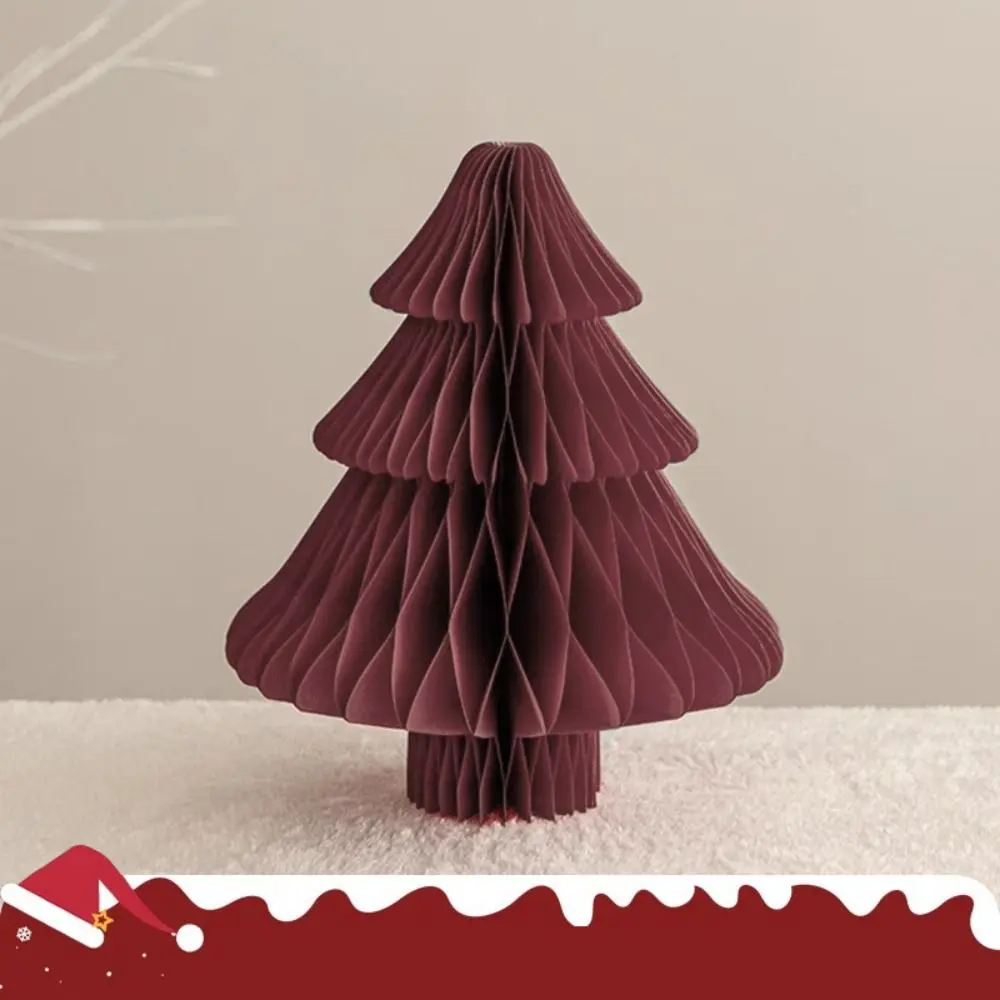 Paper Christmas Tree Christmas Tree Ornaments Folding DIY Desktop Small Christmas Trees Home Decoration Christmas Tree Pendant