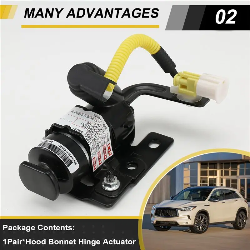 ชุดตัวกระตุ้นบานพับฝากระโปรงหน้า B50C 25345-5NA0A 25344-5NA0A 1 คู่ สำหรับ Infiniti QX55 QX50 2020-2025 253455NA0A 253445NA0A