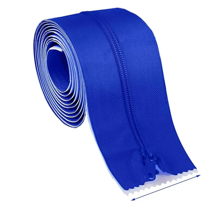 2 Roll Heavy Duty Zipper Dust Barrier Zipper 3 Inch X 7 Ft Construction Zipper Self Adhesive Zipper Used For Greenhouse