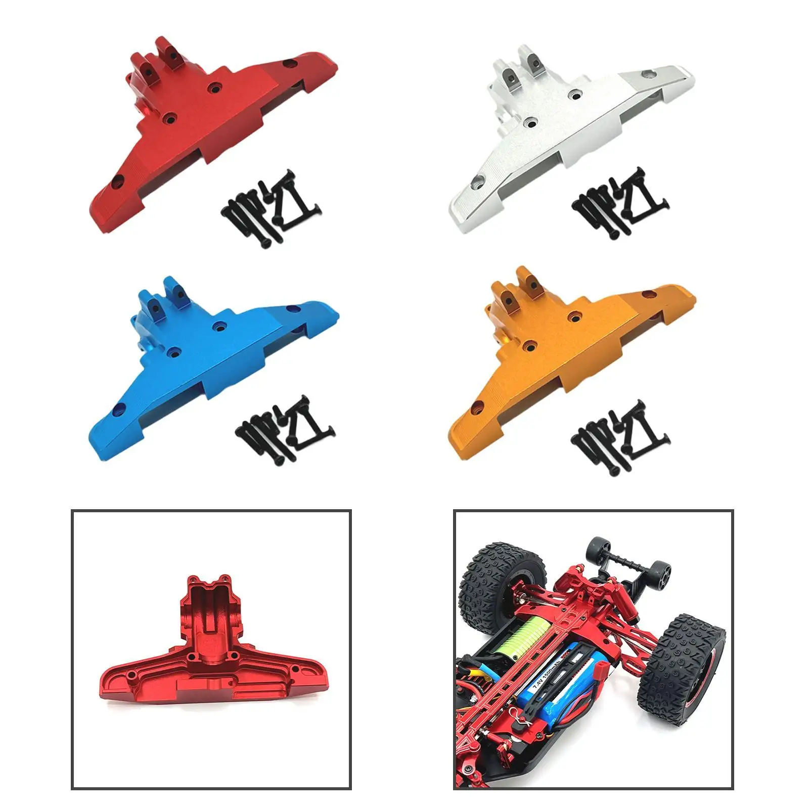 

1:16 RC автомобильные задние крышки коробки передач DIY модифицированная прочная замена для предотвращения столкновений