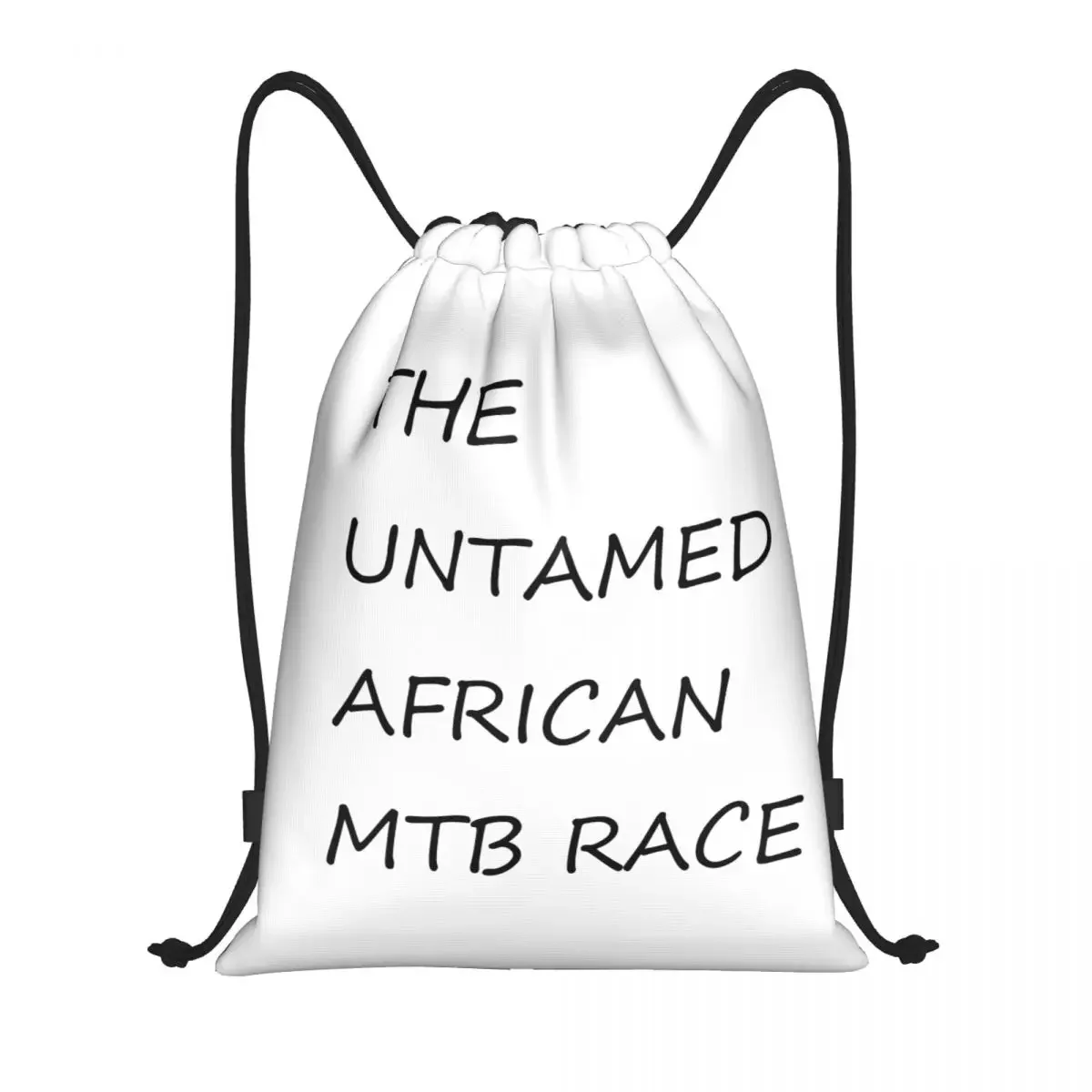 The Untamed African MTB Race Drawstring Bag Men Women Portable Sports Gym Sackpack Bicycle Training Storage Backpacks