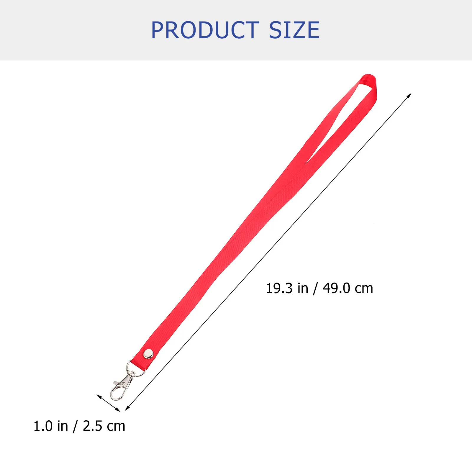 

6Pcs Colorful Lanyard Neck Lanyard Badge Card Ribbon Work Card Cover Straps Anti-Lost Keychains USB Flash Drive Holder